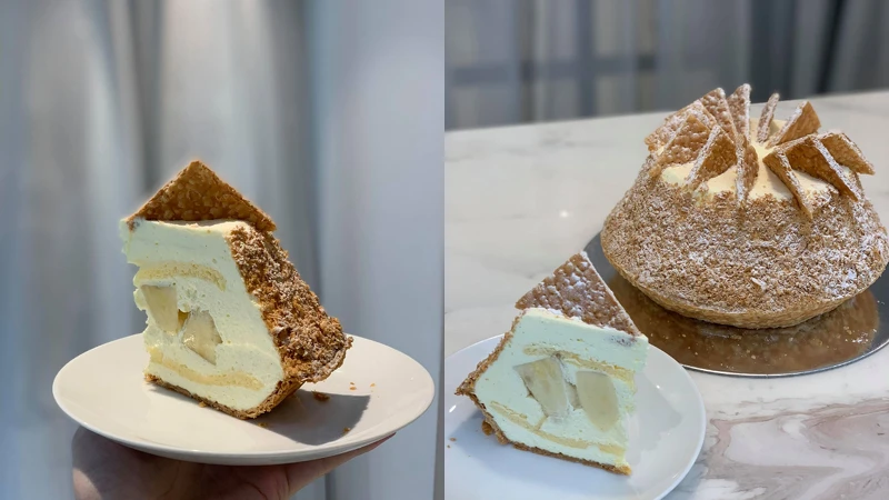 香蕉千層酥單片270元,九吋2,700元 香蕉千層酥單片270元,九吋2,700元