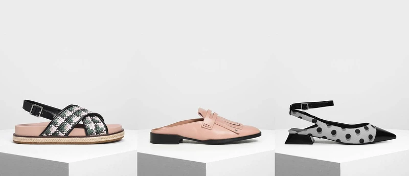 草編交叉帶涼鞋NT1,790、流蘇平底穆勒鞋NT1,690、點點繞踝粗跟鞋NT2,390 草編交叉帶涼鞋NT1,790、流蘇平底穆勒鞋NT1,690、點點繞踝粗跟鞋NT2,390