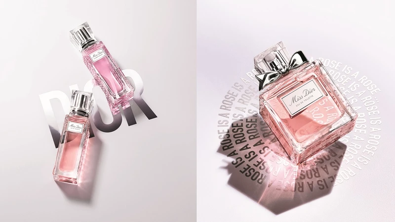 (左)Miss Dior親吻淡香水20ML,NT1,600 (右)Miss Dior淡香水50ML,NT3,300/100ML,NT4,650 (左)Miss Dior親吻淡香水20ML,NT1,600 (右)Miss Dior淡香水50ML,NT3,300/100ML,NT4,650