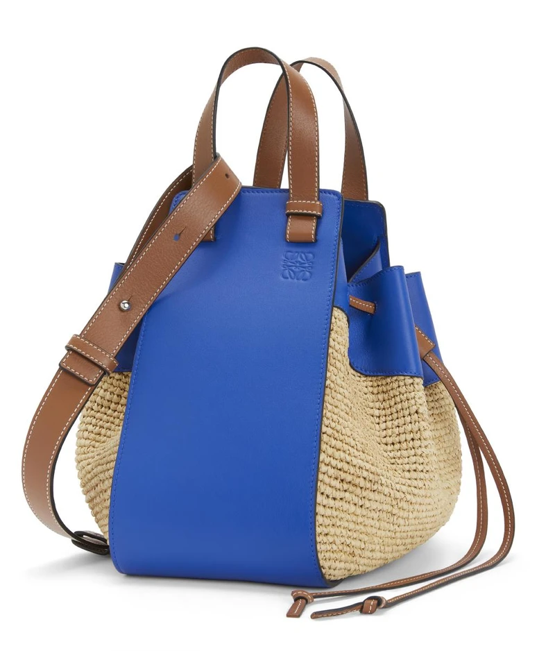 Paula’s Hammock 小牛皮拼接編織肩背提包，約NT79,000。