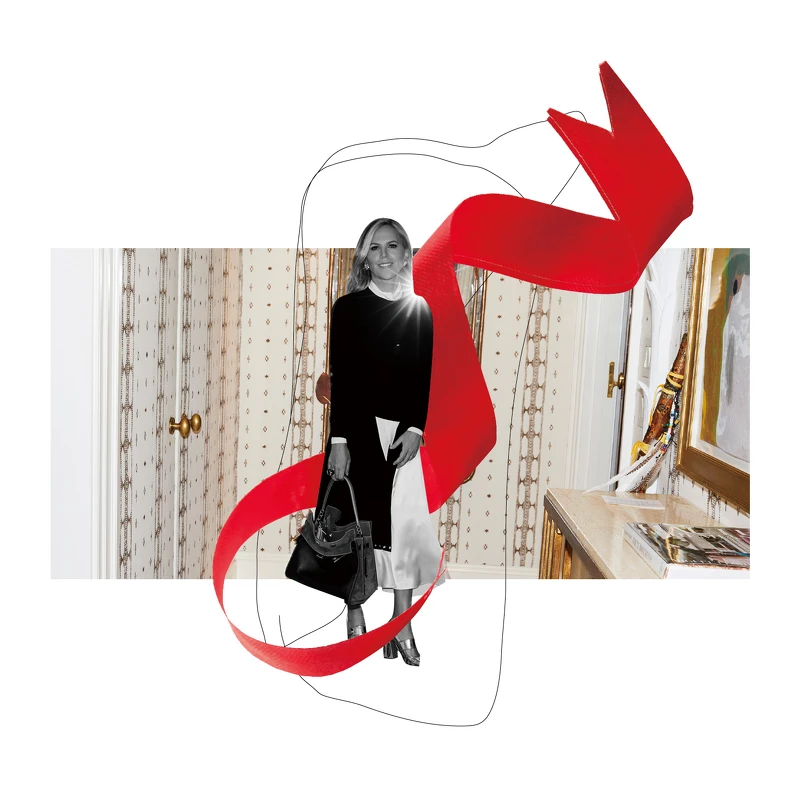 紅色緞帶是Tory Burch旅行時不離身的幸運物 紅色緞帶是Tory Burch旅行時不離身的幸運物