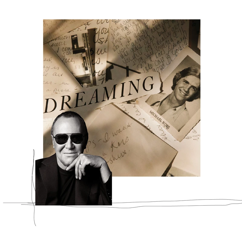 Michael Kors與他早年的手稿 Michael Kors與他早年的手稿