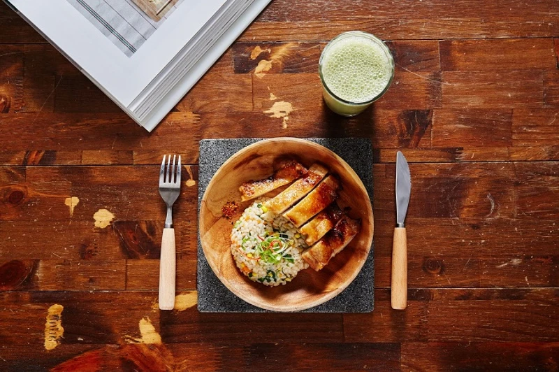 香烤雞排菜飯