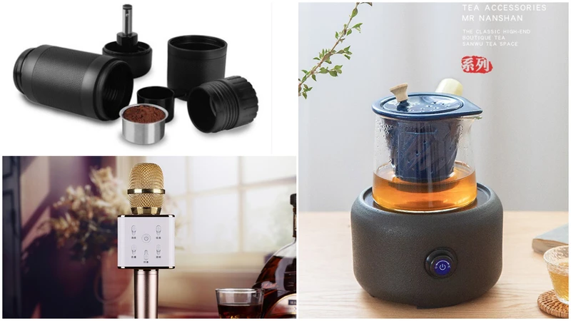 無限K歌神器、便攜式咖啡機、晨光煮茶電陶爐