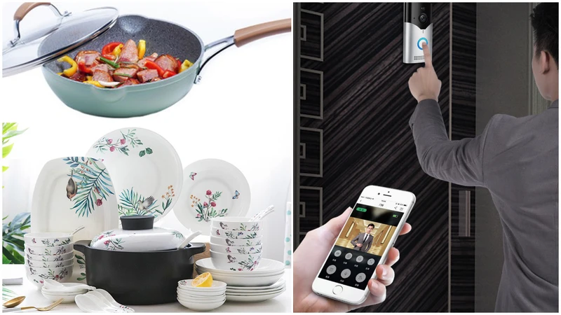 可視智能門鈴、Carote麥飯石不沾鍋、日式碗碟套裝
