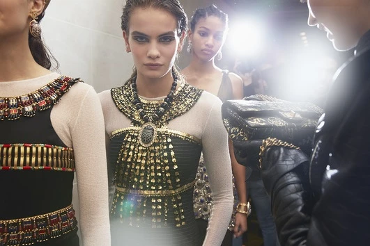Chanel 2019工坊大秀後台。 Chanel 2019工坊大秀後台。