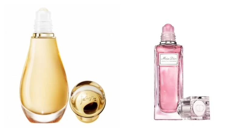 (左) J'adore親吻香氛20ml,NT1,900。(右)Miss Dior親吻淡香水20ml,NT1,600。 (左) J'adore親吻香氛20ml,NT1,900。(右)Miss Dior親吻淡香水20ml,NT1,600。