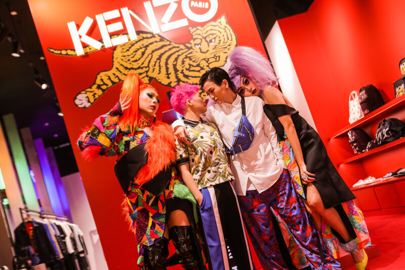 （左起）跨性別Drag Queen薔薇、Lezs雜誌創辦人小安、新生代KOL阿煎、人氣網紅張藝