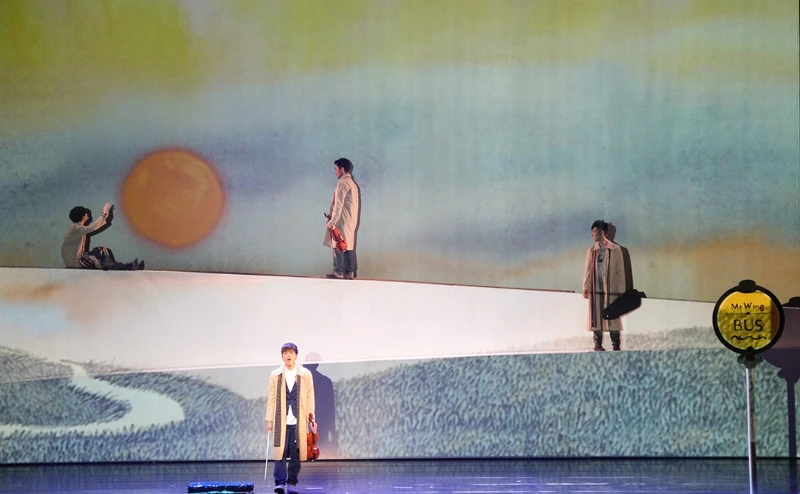 蔡旻佑演出幾米音樂劇《向左走向右走》/人力飛行劇團
