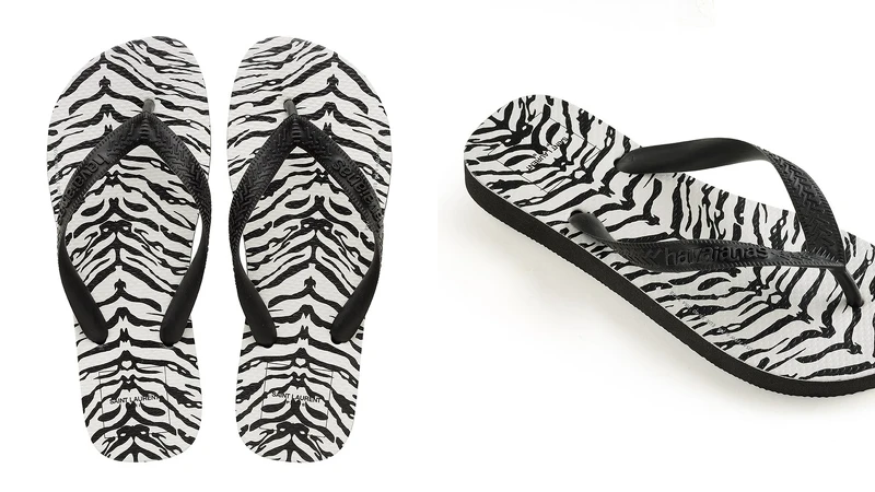 SAINT LAURENT X HAVAIANAS聯名人字拖US$65 (約台幣1,950) SAINT LAURENT X HAVAIANAS聯名人字拖US$65 (約台幣1,950)