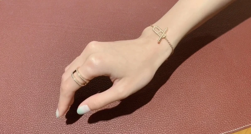 Ever Chaîne d’Ancre系列 玫瑰金鑲白鑽手鍊 Ever Chaîne d’Ancre系列 玫瑰金鑲白鑽手鍊