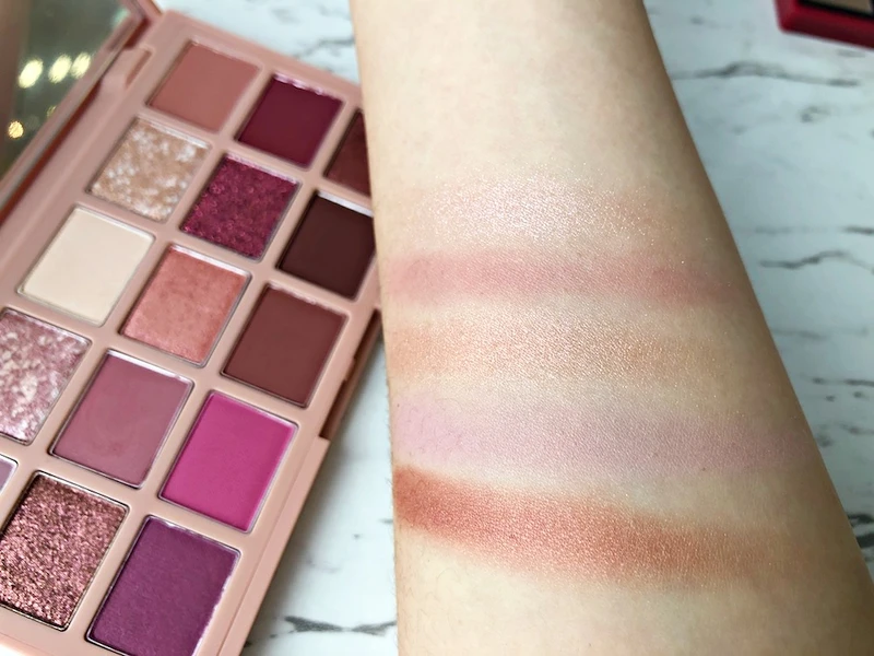 玩轉色彩經典眼彩盤 玫瑰初綻 部分試色