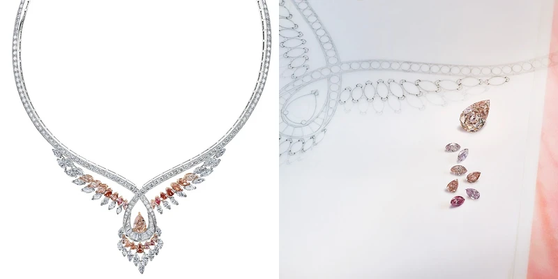 Greater Flamingo 高級珠寶項鍊。