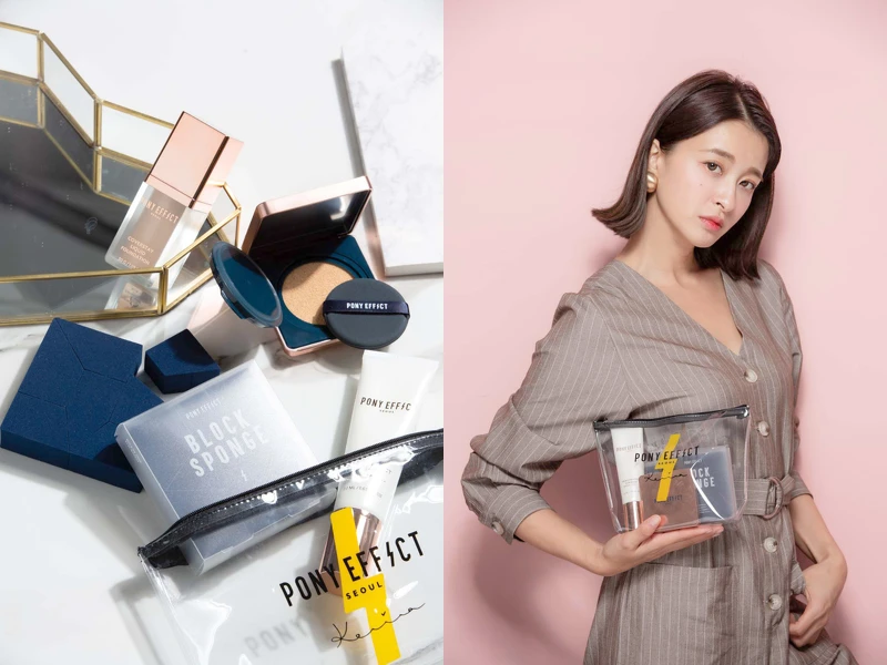 (絕對遮瑕隱形粉底、持久無瑕氣墊粉餅、隱形粉底專用粉撲、水透光妝前防護乳)