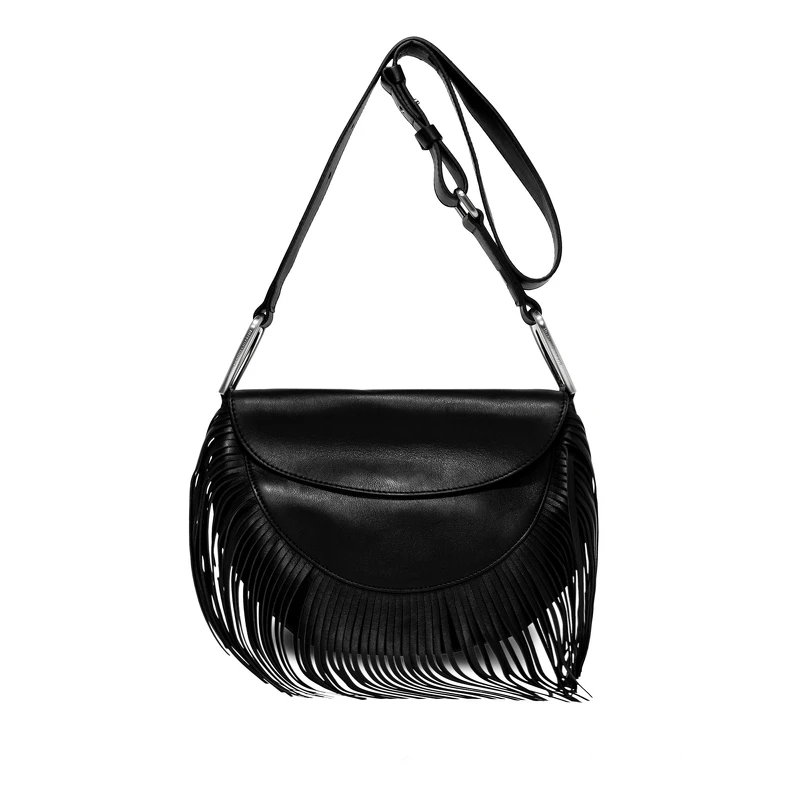 Rosetta fringes 半月流蘇肩背包，NT13,000