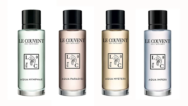 左至右:寧芙之水淡香水、仙境之水淡香水、謎漾之水淡香水、皇家之水淡香水 左至右:寧芙之水淡香水、仙境之水淡香水、謎漾之水淡香水、皇家之水淡香水