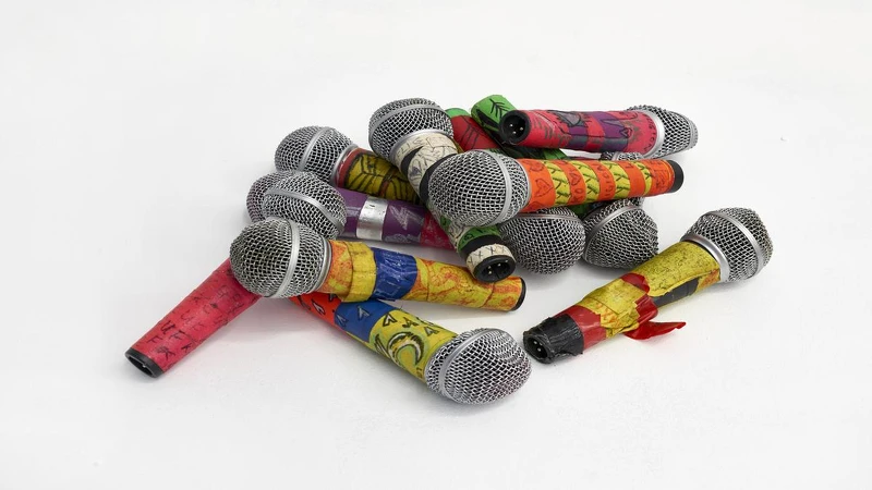 Yeah Yeah Yeahs樂團女主唱Karen O的麥克風。