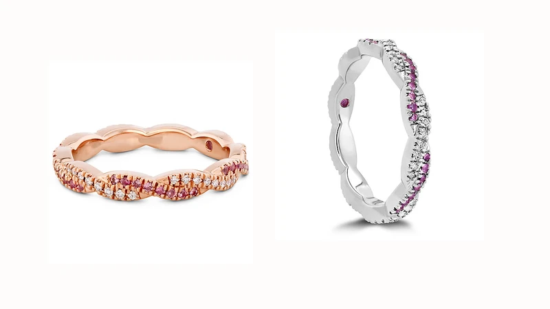 HARLEY GO BOLDLY戒指 玫瑰金/白K金款式、鑽石、粉紅剛玉 HARLEY GO BOLDLY戒指 玫瑰金/白K金款式、鑽石、粉紅剛玉