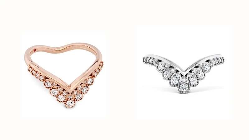 BEHATI SILHOUETTE戒指 玫瑰金/白K金款式、鑽石、粉紅剛玉 BEHATI SILHOUETTE戒指 玫瑰金/白K金款式、鑽石、粉紅剛玉