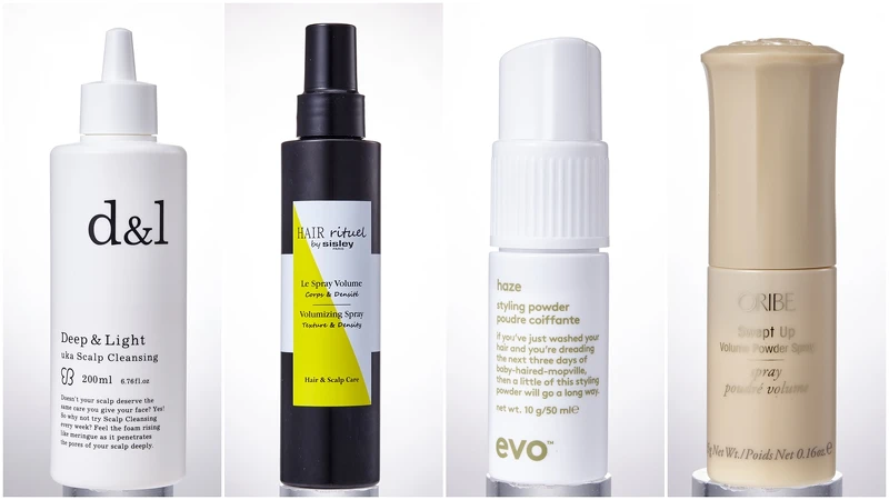 Uka uka頭皮淨化液,NT980。/Sisley Hair Rituel豐盈澎澎髮噴霧,NT2,700。/Evo 鬆粉。/oribe鬆鬆粉噴霧,NT1,450。 Uka uka頭皮淨化液,NT980。/Sisley Hair Rituel豐盈澎澎髮噴霧,NT2,700。/Evo 鬆粉。/oribe鬆鬆粉噴霧,NT1,450。