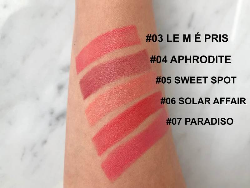 紅毯閃耀唇膏明星組 試色