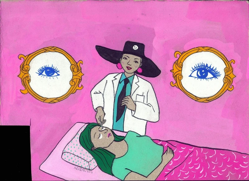 〈美睫接嫁_當代女子儀式行為〉,倪瑞宏。 〈美睫接嫁_當代女子儀式行為〉,倪瑞宏。