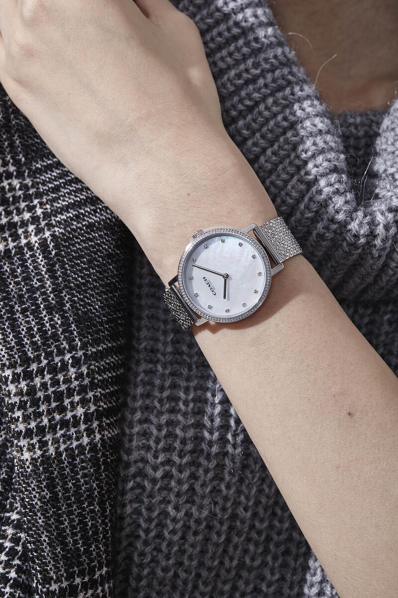 Audrey系列銀色腕錶,NT10,800。 Audrey系列銀色腕錶,NT10,800。
