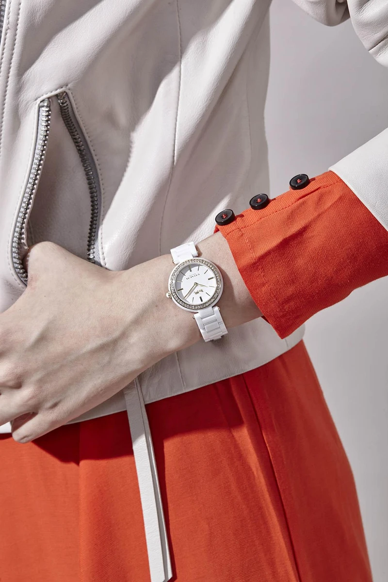 Park系列白色陶瓷腕錶,NT11,800。 Park系列白色陶瓷腕錶,NT11,800。