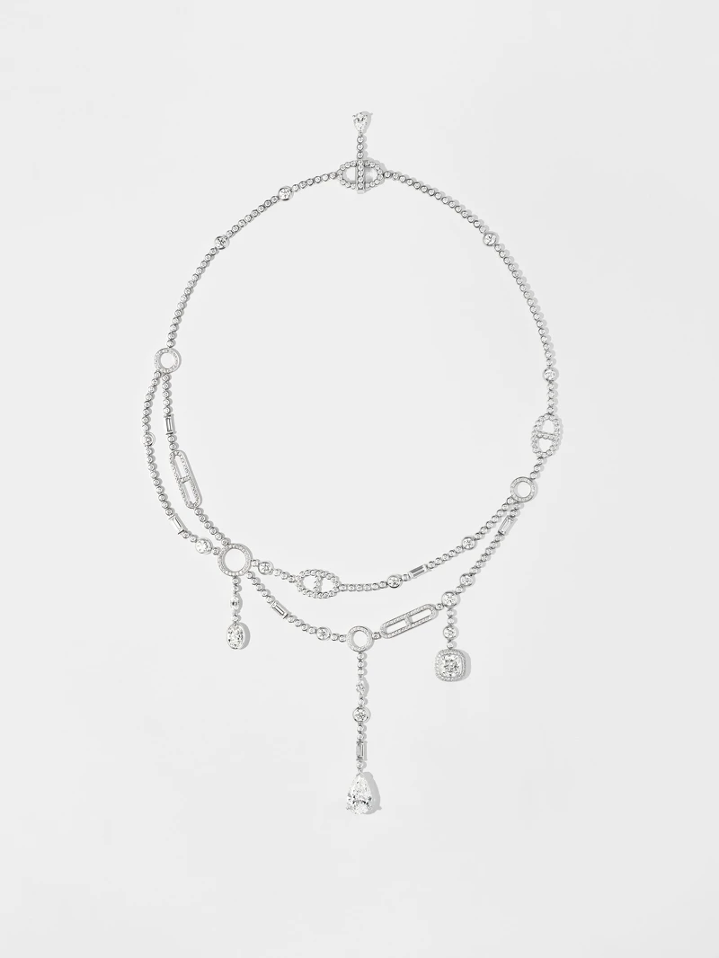 Hermès Petit Jeté 白K金鑲白鑽項鍊 NT18,752,400 Hermès Petit Jeté 白K金鑲白鑽項鍊 NT18,752,400