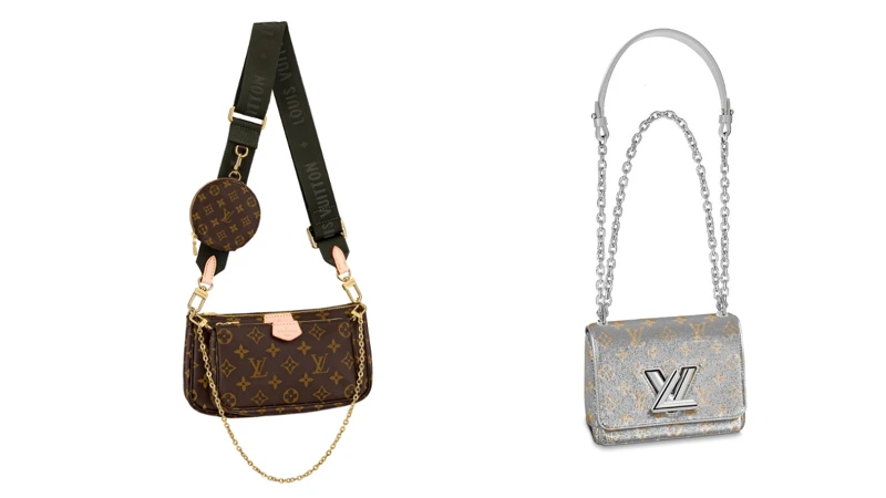 Multi Pochette Accessoires in Monogram canvas手袋,NT54,000、Twist in calf leather and embroidered sequins手袋 Multi Pochette Accessoires in Monogram canvas手袋,NT54,000、Twist in calf leather and embroidered sequins手袋