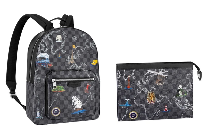 JOSH DAMIER GRAPHITE MAP手袋,NT70,000、POCHETTE VOYAGE DAMIER GRAPHITE MAP手袋,NT33,800 JOSH DAMIER GRAPHITE MAP手袋,NT70,000、POCHETTE VOYAGE DAMIER GRAPHITE MAP手袋,NT33,800