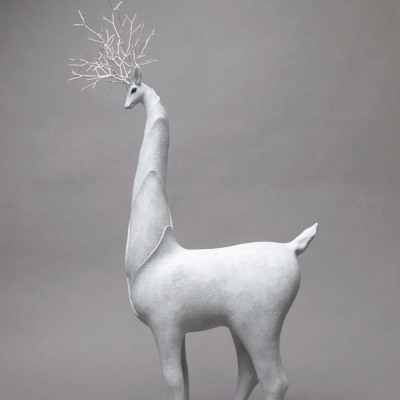 陶華灼藝廊THZ GALLERY_盧嬿宇Yen Yu Lu_歧異獸_陶瓷、銅線_31x15x57cm_2019