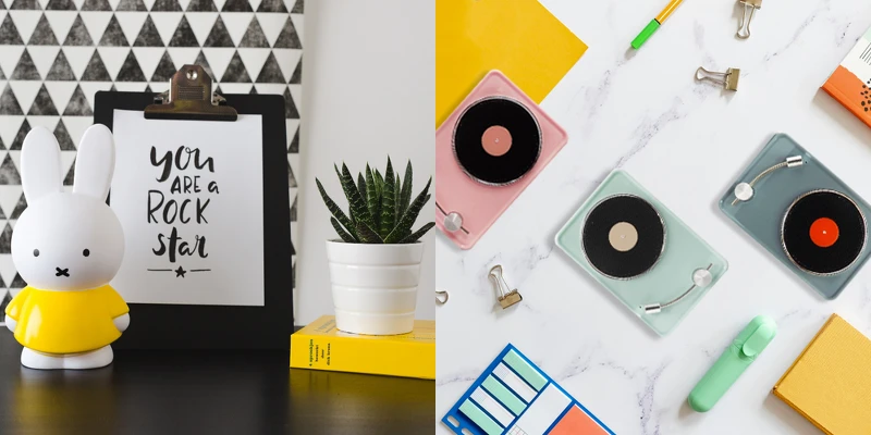 (左)Miffy造型存錢筒及小夜燈推薦粉絲們收藏(右)「iGRASS復古黑膠機藍牙音箱」超擬真復刻黑膠機 (左)Miffy造型存錢筒及小夜燈推薦粉絲們收藏(右)「iGRASS復古黑膠機藍牙音箱」超擬真復刻黑膠機