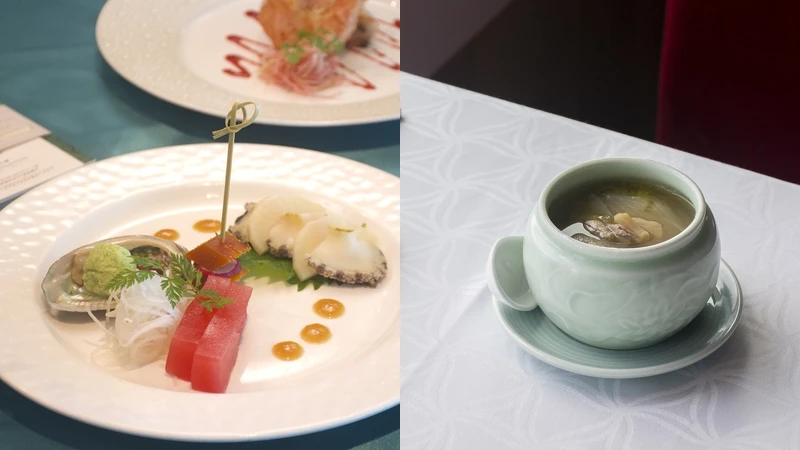 宜蘭鮑佐西瓜凍、台北干貝雞肉盅 宜蘭鮑佐西瓜凍、台北干貝雞肉盅