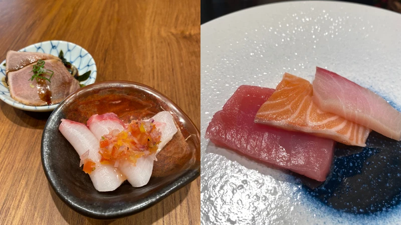 懷石小點、現點現做生魚片 懷石小點、現點現做生魚片