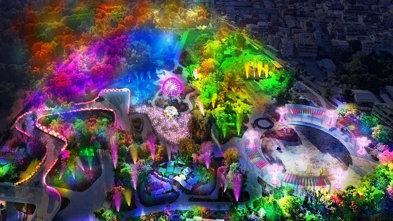 主燈「森生守護」示意圖 主燈「森生守護」示意圖