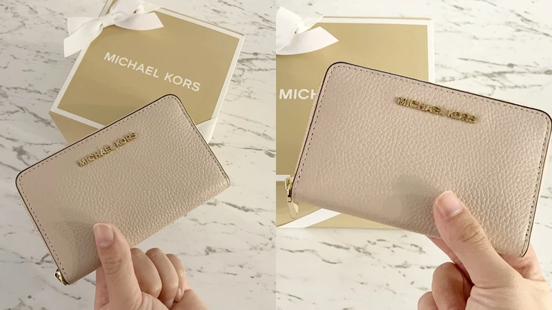 MICHAEL Michael Kors金屬Logo粉色零錢夾，NT3,700