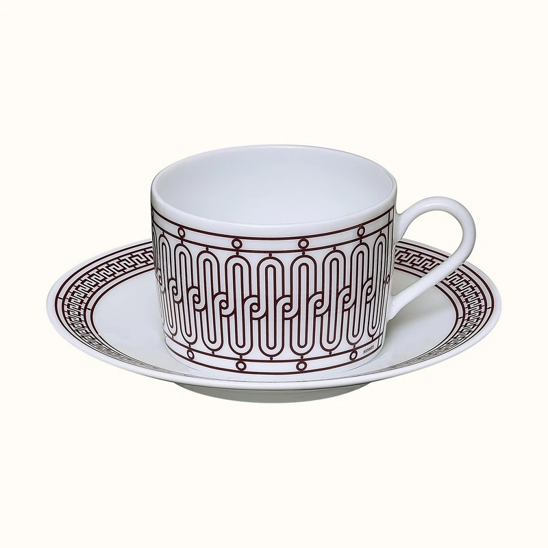 愛馬仕 H Déco Rouge餐瓷系列:茶杯組(NT$ 5,120)。 愛馬仕 H Déco Rouge餐瓷系列:茶杯組(NT$ 5,120)。
