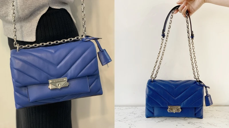 Michael Kors CECE 藍色鍊帶包,NT19,400 Michael Kors CECE 藍色鍊帶包,NT19,400