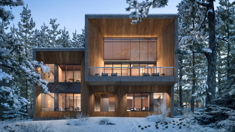 建築位於藻岩山上的生態自然保護區內。 建築位於藻岩山上的生態自然保護區內。