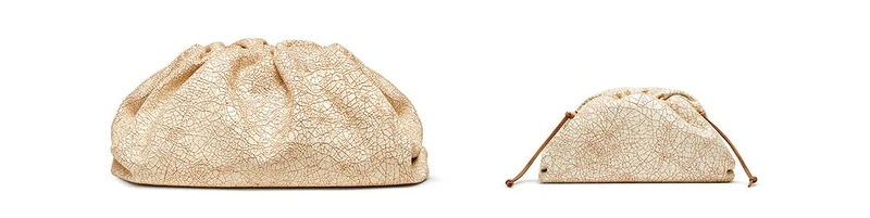 The Pouch裂紋小羊皮手拿包，NT69,700、Pouch 20裂紋小羊皮側背包NT39,600。