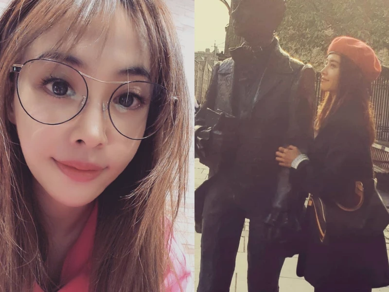 Jolin日前出遊時還在背Speedy