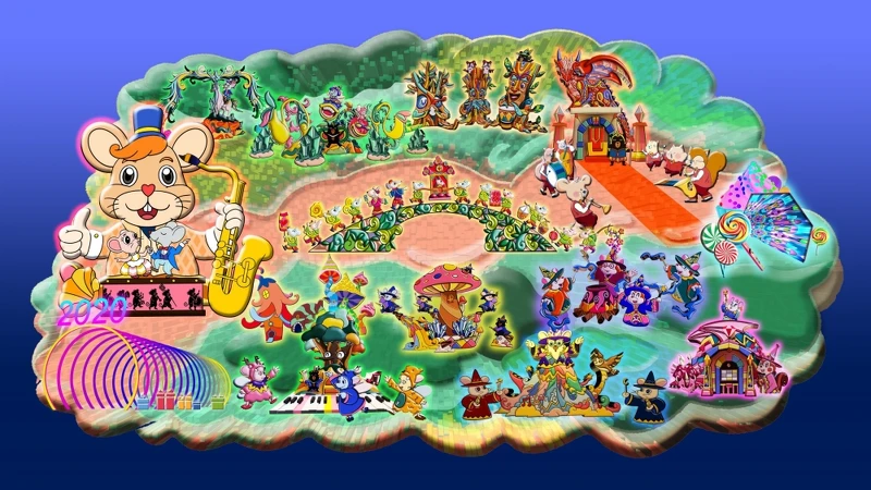 「歡樂燈區」示意圖 「歡樂燈區」示意圖