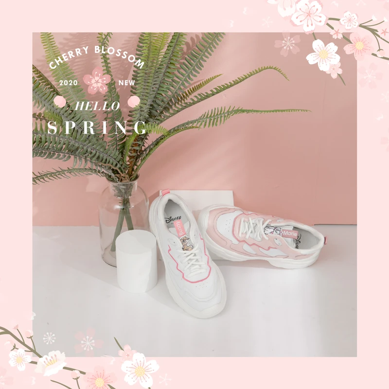 迪士尼櫻花粉嫩角色老爹鞋(NT$1,880) 迪士尼櫻花粉嫩角色老爹鞋(NT$1,880)