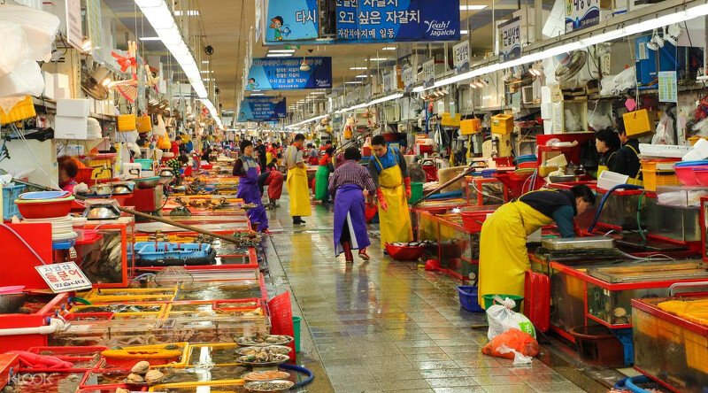 釜山傳統札嘎其海鮮市場 釜山傳統札嘎其海鮮市場