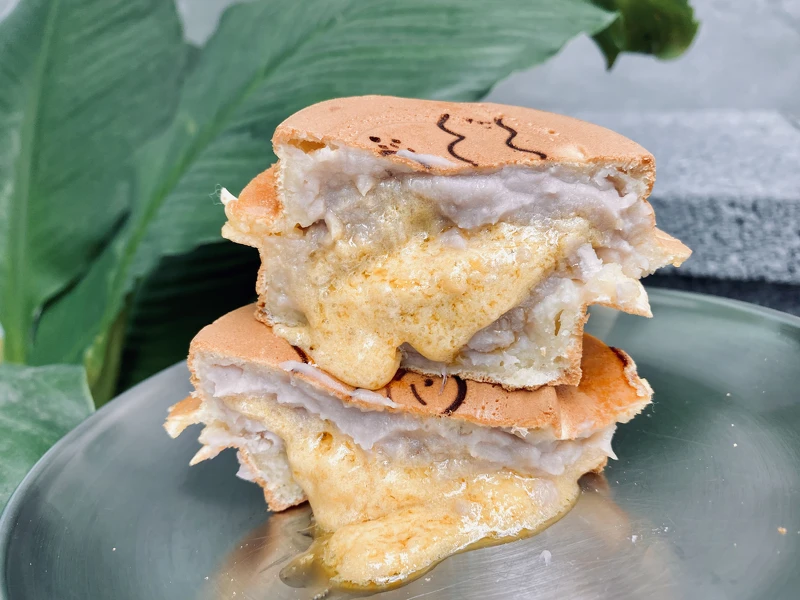 野小孩芋頭流沙車輪餅