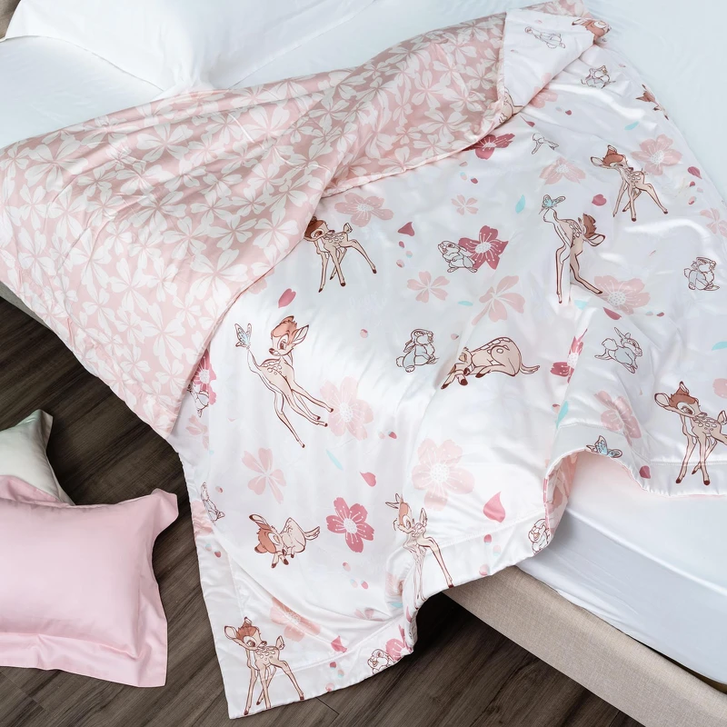 HOLA迪士尼系列櫻花季木棉絲涼被單人-小鹿斑比 HOLA迪士尼系列櫻花季木棉絲涼被單人-小鹿斑比