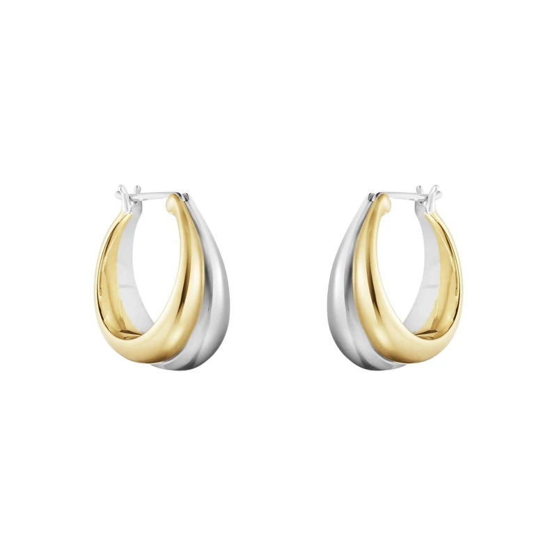 CURVE 系列18K金純銀雙色耳環,建議售價 NT46,000 CURVE 系列18K金純銀雙色耳環,建議售價 NT46,000