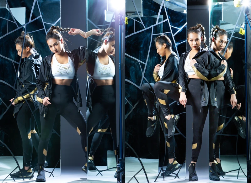 訓練系列Metal Splash連帽外套,NT2,680、訓練系列中衝擊運動內衣,NT1,380、訓練系列Metal Splash緊身褲,NT1,880、LQDCELL Shatter Mid鞋款,NT3580。 訓練系列Metal Splash連帽外套,NT2,680、訓練系列中衝擊運動內衣,NT1,380、訓練系列Metal Splash緊身褲,NT1,880、LQDCELL Shatter Mid鞋款,NT3580。