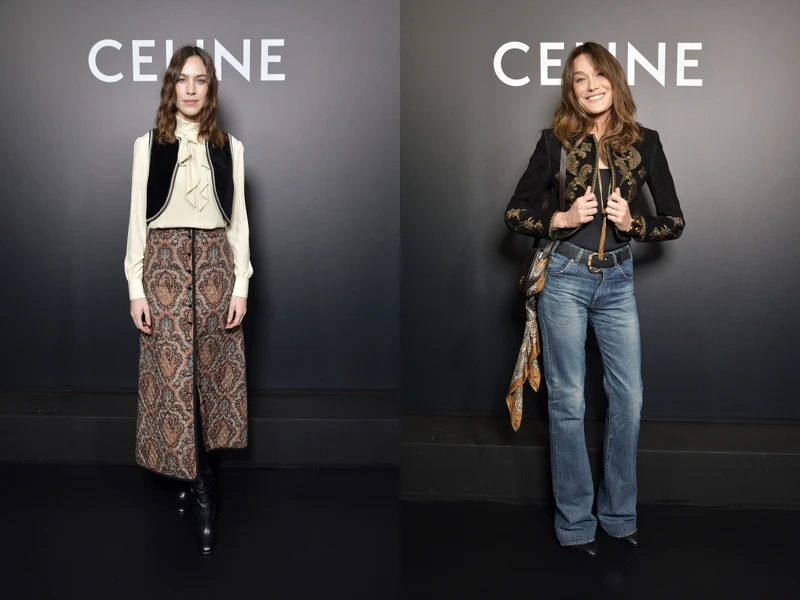 觀秀嘉賓英國時尚部落客Alexa Chuang、法國前第一夫人卡拉布魯尼（Carla Bruni）